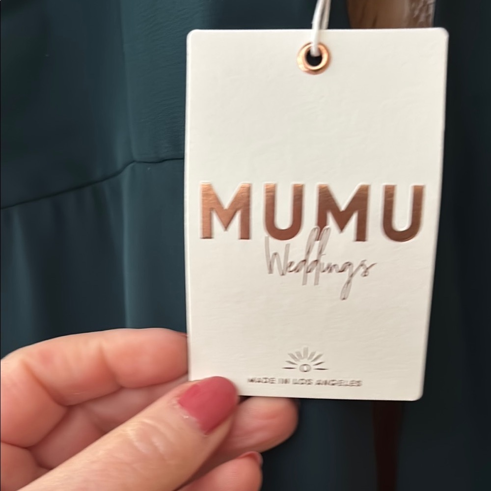 NWT Show Me Your Mumu Claire MIDI Elegant Green Dress - Picture 7 of 9